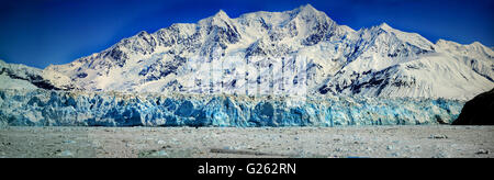 La crociera in Alaska, ghiacciaio Hubbard USA Foto Stock