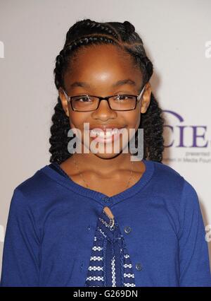 Beverly Hills, CA. Xxiv Maggio, 2016. Marsai Martin presso gli arrivi dell'alleanza per le donne in Media Foundation (AWMF) quarantunesima edizione annuale di Gracie Awards Gala, il Beverly Wilshire Hotel di Beverly Hills, CA Maggio 24, 2016. Credito: Elizabeth Goodenough/Everett raccolta/Alamy Live News Foto Stock