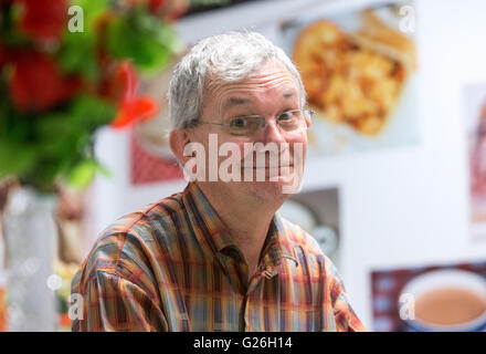 Documentario fotografo Martin Parr in un salone in Bloomsbury,Londra Foto Stock