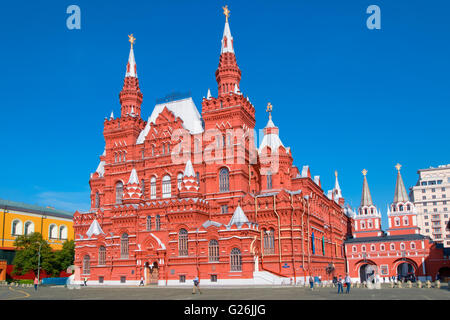 Il museo storico statale della Russia sulla Piazza Rossa Foto Stock
