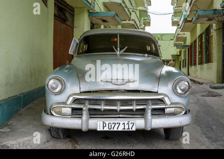 Vintage americano auto (Chevrolet) a l'Avana, Cuba Foto Stock