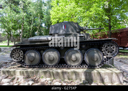 Museo della Rivolta Nazionale Slovacca, attrezzature militari da WW2, luce serbatoio 38 modello di Banska Bystrica, Slovacchia, Europa Foto Stock