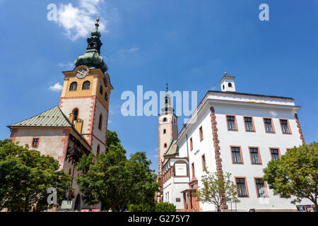 Banska Bystrica, Barbican torre di castello, Slovacchia, Europa Foto Stock