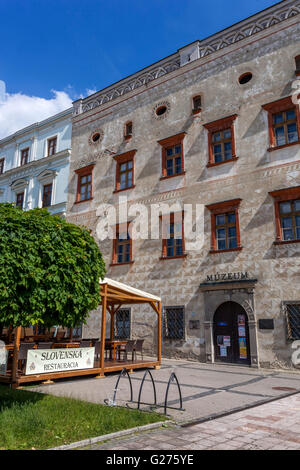 Piazza principale di Banska Bystrica, museo, Slovacchia, Europa Foto Stock