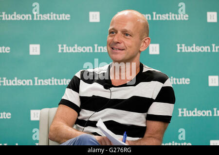 Aprile 29, 2016 - Steve Hilton, autore, CEO di Crowdpac, ed ex consigliere politico del Primo Ministro David Cameron Foto Stock