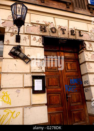 Hotel abbandonato Foto Stock