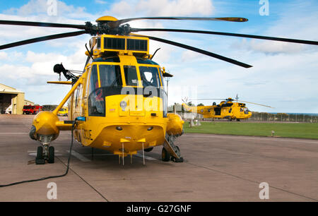 Royal Air Force di ricerca e salvataggio di elicotteri Sea King di 202 Squadrone Foto Stock