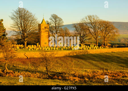 La Chiesa di Cristo conosciuta come i pastori' Chiesa all over Wyresdale nella foresta di Bowland Lancashire Foto Stock