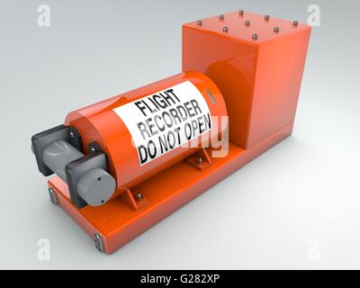 Scatola nera, il dispositivo per la registrazione di dati di aeromobili o di navi Foto Stock