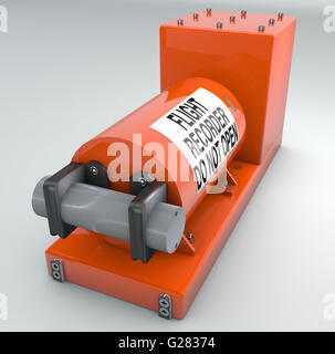 Scatola nera, il dispositivo per la registrazione di dati di aeromobili o di navi Foto Stock