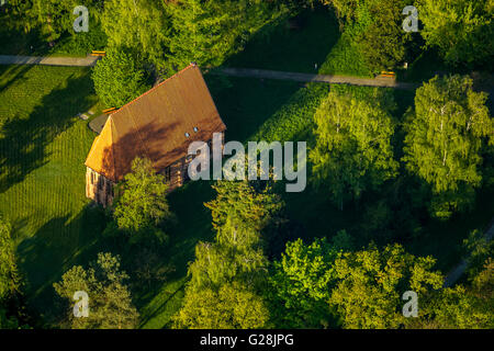 Vista aerea, in Güstrow, Balack Cappella degli angeli la levitazione, Meclemburgo Lake District, Meclemburgo Lake District, Foto Stock