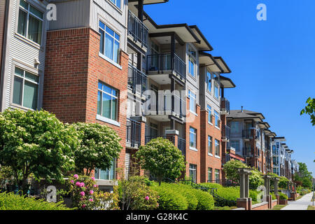 Moderno appartamento immobili in Richmond, British Columbia, Canada. Foto Stock