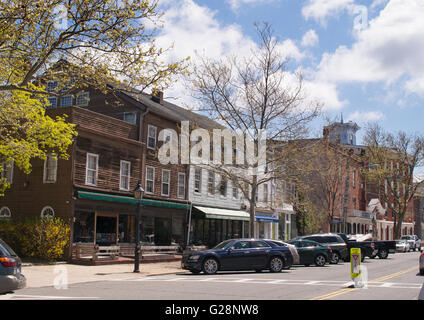 Main Street, Sag Harbor, Long Island, New York, Stati Uniti d'America Foto Stock