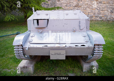 Tankette TKS presso il Museo Militare di Belgrado, Serbia Foto Stock