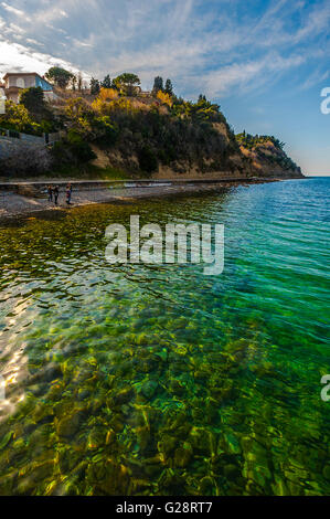 La Slovenia Costa e Kras - Fiesa - Portorose - mare Foto Stock