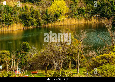 La Slovenia Costa e Kras - Fiesa - lago di Portorose Foto Stock