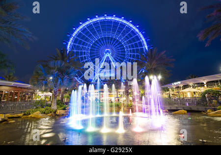 L'Occhio di Orlando è un 400 piedi di altezza ruota panoramica nel cuore di Orlando e la più grande ruota panoramica sulla costa est Foto Stock