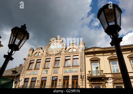 Hotel e ristorante Slavia, in stile Art Nouveau, Kosice, la Slovacchia Foto Stock