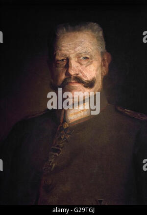 Walter Petersen (1862-1950), ritratto del feldmaresciallo Paul von Hindenburg (1847-1934), Germania 1916. Foto Stock