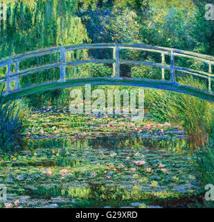 Monet, ninfee. 'Il laghetto dell'acqua-giglio', dipinto di Claude Monet, olio su tela, 1899 Foto Stock