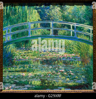 Monet, ninfee. 'L'Water-Lily Pond' di Claude Monet, olio su tela, 1899. Foto Stock