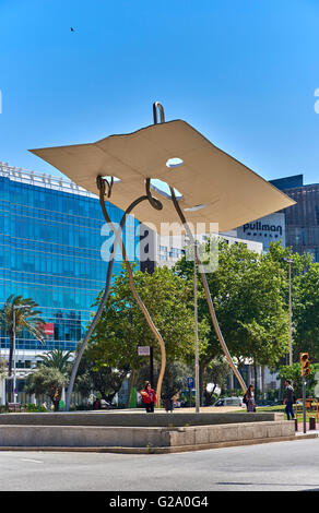 Il Port Olímpic è una marina si trova a Barcellona, in Catalogna Foto Stock