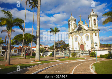 Sao Francisco di Assis Chiesa, Sao Joao del Rei, Minas Gerais, Brasile Foto Stock