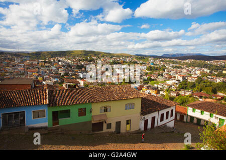 Vista di Congonhas, Minas Gerais, Brasile Foto Stock