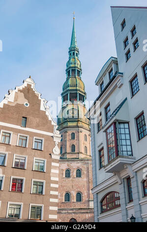 San Pietro è una chiesa luterana in Riga, la capitale della Lettonia, dedicata a San Pietro. Si tratta di una chiesa parrocchiale del Evangeli Foto Stock
