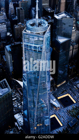 Vista aerea di One World Trade Center Foto Stock