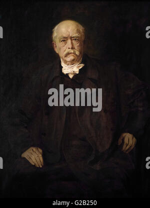 Franz von Lenbach (1836-1904), il ritratto del principe Otto von Bismarck (1815-1898), Berlino 1879. Foto Stock