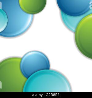 Brillante background geometrico con cerchi. Colorate vector graphic design illustrazione Illustrazione Vettoriale