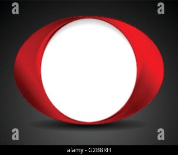 Abstract cerchio luminoso o forma logo design. Sfondo vettoriale Illustrazione Vettoriale