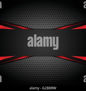 Abstract corporate scuro rosso su sfondo nero. Illustrazione Vettoriale Illustrazione Vettoriale