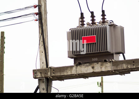 Trasformatore posto grande industria Foto Stock