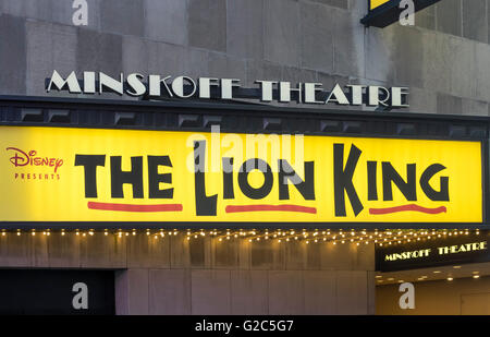 The Lion King il musical di Broadway Foto Stock