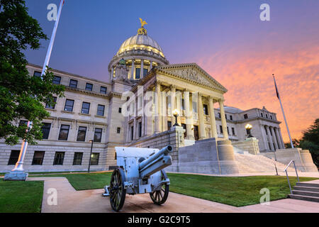 La Mississippi State Capitol a Jackson, Mississippi, Stati Uniti d'America. Foto Stock