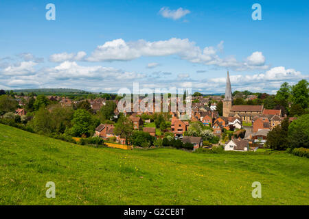 La città di Cleobury Mortimer in Sud Shropshire. Foto Stock