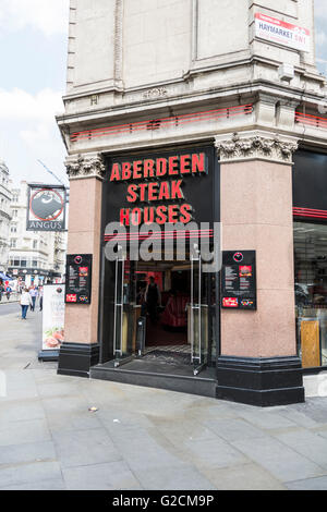 Aberdeen Steak House Restaurant a Piccadilly, Londra, Regno Unito Foto Stock