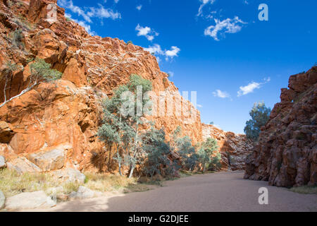 Emily Gap Riserva naturale nei pressi di Alice Springs, Territorio del Nord, l'Australia Foto Stock
