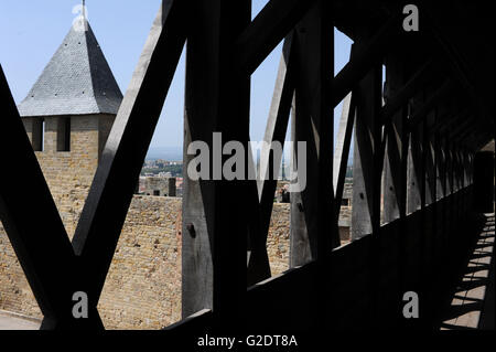 Il fort di Carcassonne in Francia Foto Stock