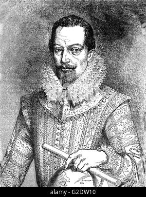 Sir Walter Raleigh ( 1554 - 1618) era un inglese sbarcati gentleman, scrittore, poeta, soldato, politico, cortigiano, spy e explorer ben noto per la divulgazione del tabacco in Inghilterra. Foto Stock