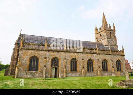 San Lorenzo Chiesa entro il recinto Abbazia Market Place Evesham Wychavon WORCESTERSHIRE REGNO UNITO Foto Stock