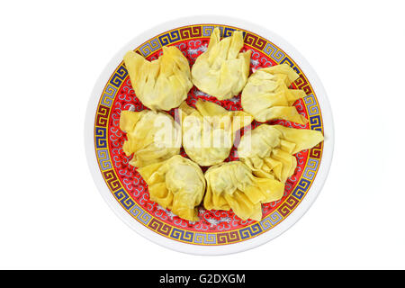 Piatto di gnocchi Cinesi Foto Stock