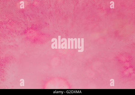 Rosso dipinti ad acquerello su carta texture di sfondo Foto Stock