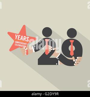 29 anni di anniversario Design Tipografia illustrazione vettoriale Illustrazione Vettoriale