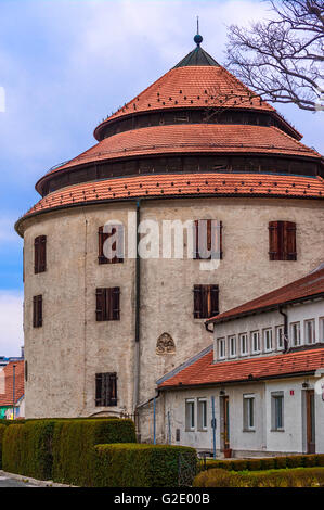 Slovenia - Oltredrava Maribor - Dravska Ulica - torre di giudizio Foto Stock