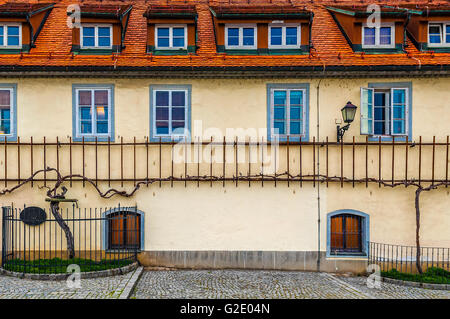 Slovenia - Oltredrava Maribor - Dravska ulica -home con la vite più antica del mondo Foto Stock