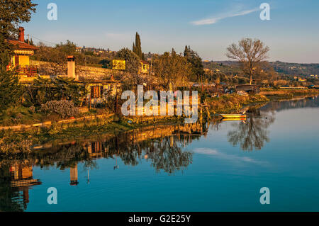 La Slovenia Costa e Kars Secovlje Salina Foto Stock