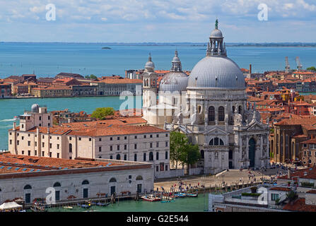 Vista aerea della città di Venezia, Italia Foto Stock